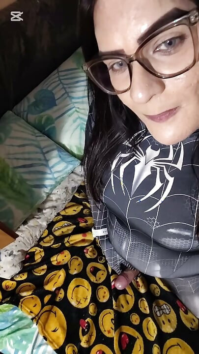Spiderman Venom transgender whore on Halloween