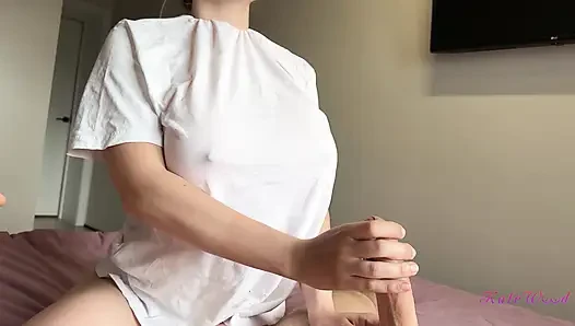 Stepmom Lured Me - Her huge boobs look awesome