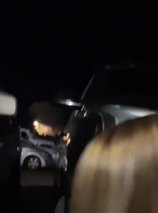 Risky Wife Sucks Cock in Bar/parking Lot and Cum Walk
