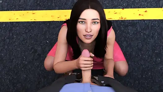 Jake fickt milf college-lehrerin im auto zierliches mädchen alexa beobachtet sie und fingert muschi