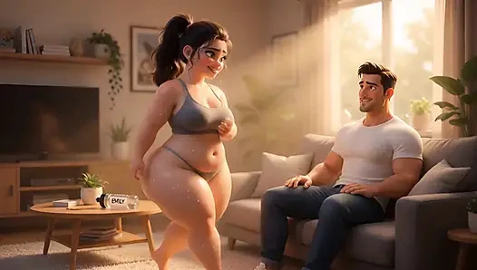 "From Chubby & Ignored to Curvy Cock Tease – Her Slutty Transformation" Ep3