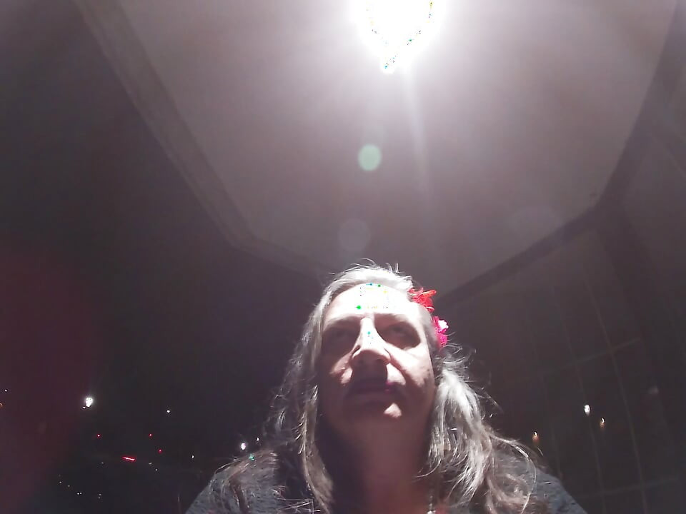 Cum whore CD is outdoors alone then goes indoors for masturbation