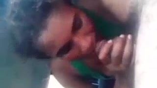 PNG cock sucking bitch in car