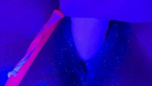 Video bocor dewi kulit hitam: neon thong & dildo muncrat