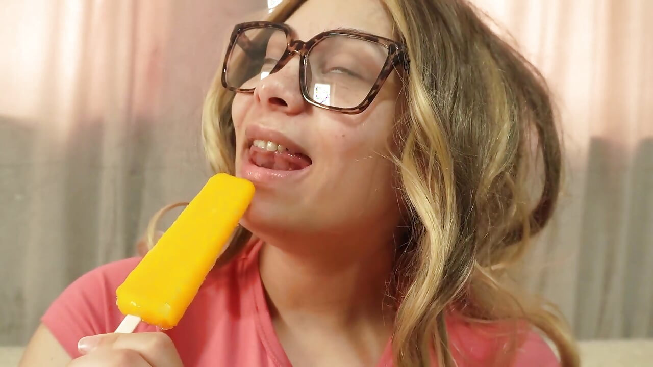 Indian Stepsister Sucks Ice Cream and Loves Sucking It Because It's Like Sucking Dick, but Not Because the Ice Cream