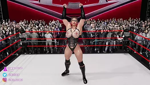 3D WWEベッキーリンチ女子レスリング