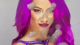 cum on Sasha Banks (WWE)