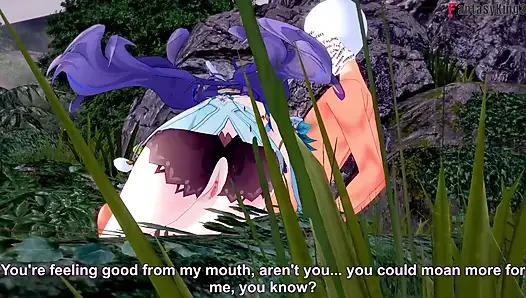 Lauma hot ahegao sex in the forest - Genshin Impact