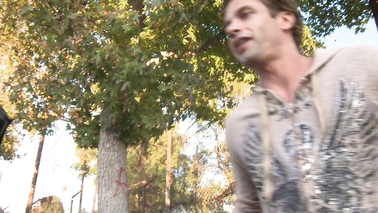 Blonde MILF gives head to this horny dude with the long gong