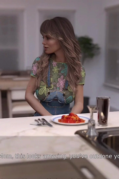 Stepmom Flirt with Cafe Guy While Stepdad with Flight Attended - Naughty Neighbors - E02