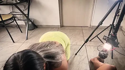 Latina gets fucked until they cum in her ass