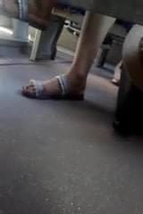 German girl hot feet