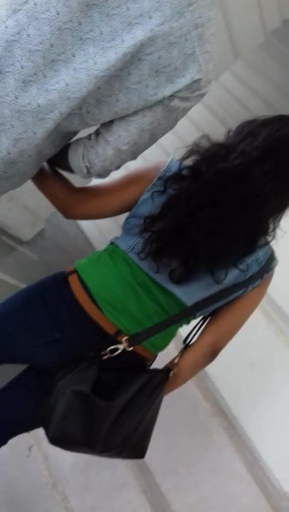 Bellyful Girl in Tight Jeans