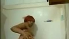 Thick Ebony RedBone Milf Shower