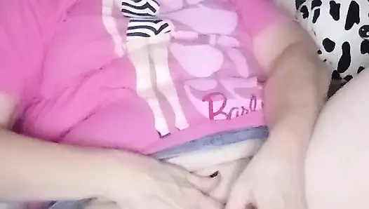 Komm, wichs mit mir! Heiße MILF bBW reibt einen aus und kommt hart!