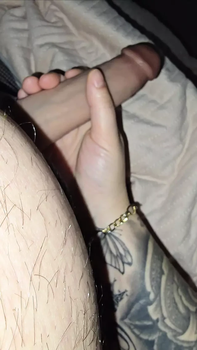 Step mom take my 9 inch of dick and handjob me