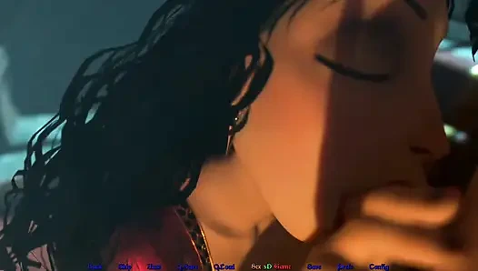 Anal rambut keriting panjang