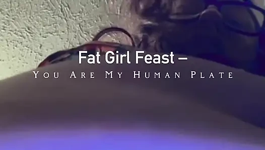 Terjebak di bawahku dan digunakan sebagai piring manusiaku | Fat Girl Feast oleh Bella Blast