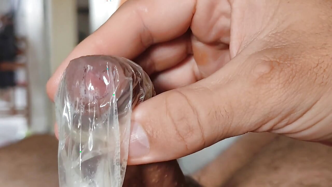Big Cumshot in a Used Condom!!!