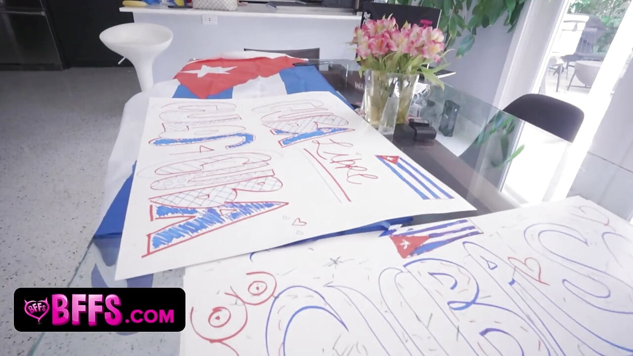 Long live the revolution - Three Cubanas sell their asses online to support the protests in Cuba