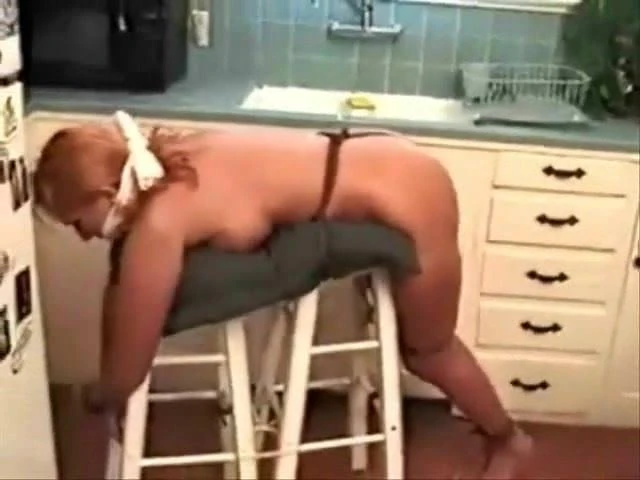 Sabrina Stone bound & gagged in kitchen