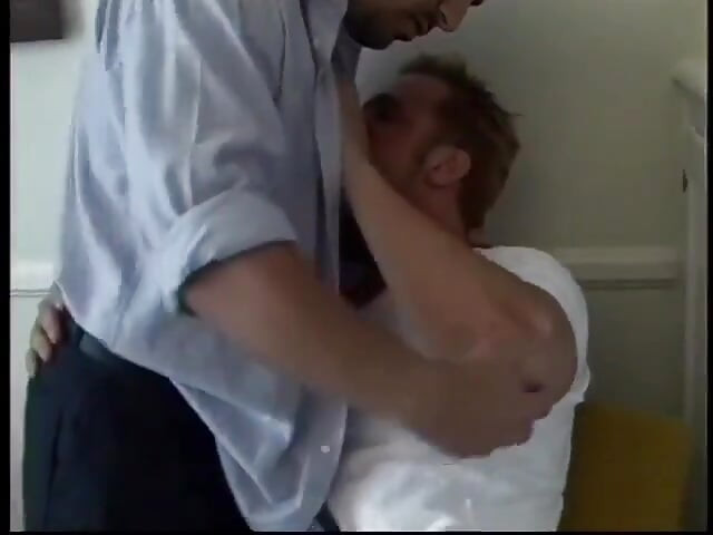 Muscle boys taste some cock and get fucked in the ass