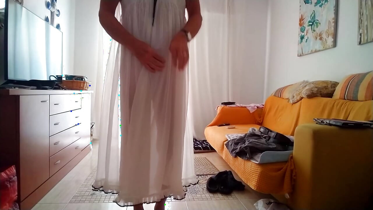 I love mornings in a sexy nightgown.