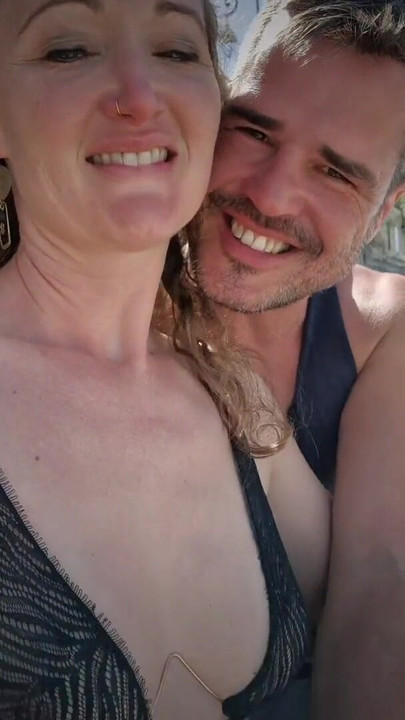 Emotional moment from "Making out in Arles (France) & fingering her wet pussy - Public Nudity"