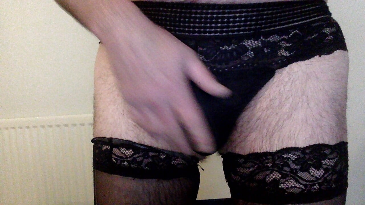 Me in my new jeans and old lingerie xxx