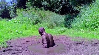 Diving in Mud pit
