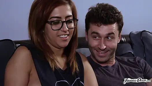 Fantasi kutu buku April o'neil - persaingan game berujung ngentot liar