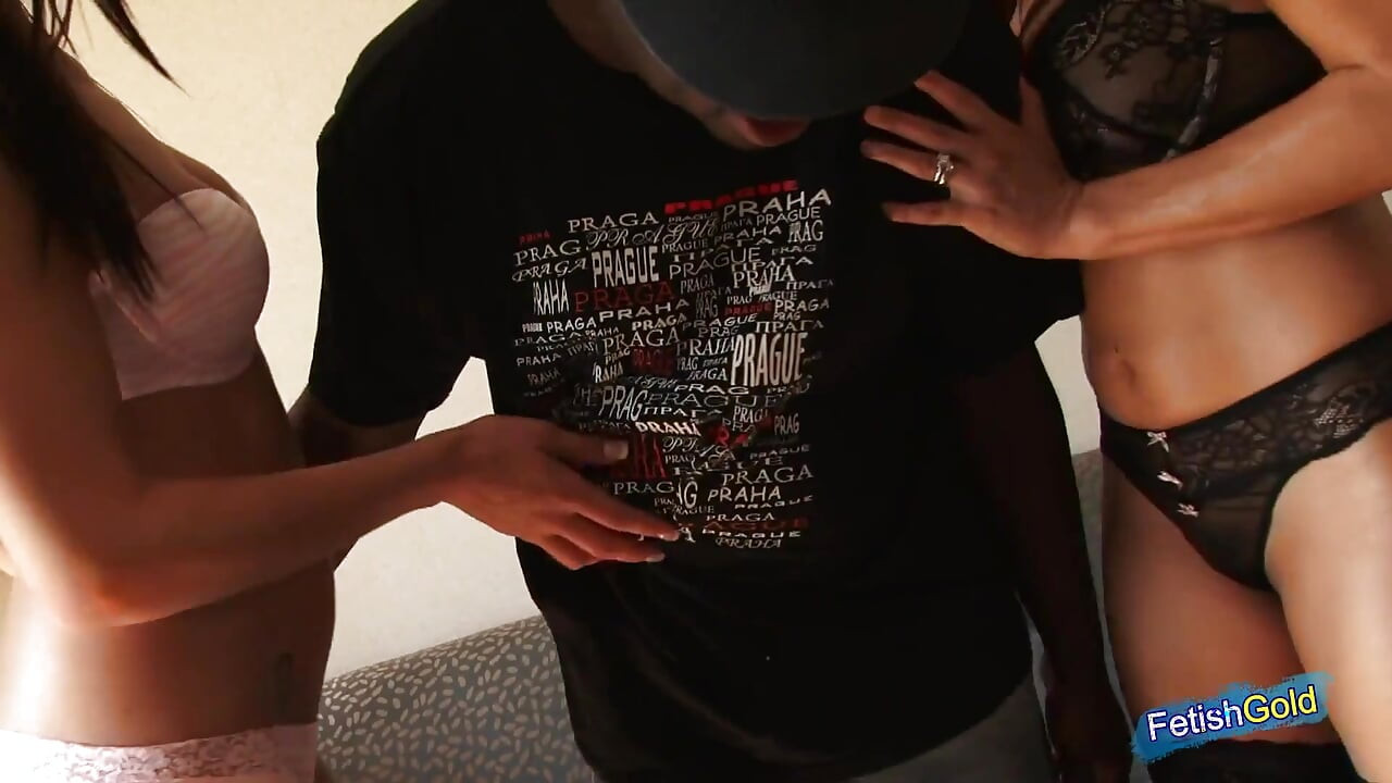 Black guy with big cock bangs deep sexy brunette and her step mother as birthday present