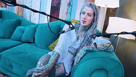 I talk about J - Jelousy - ASMR podcast SFW talking goth skinny girl dreadlocks tattoo model inked girl