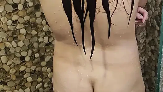 Horny GF Slow Shower Tease – Juice Dripping Down