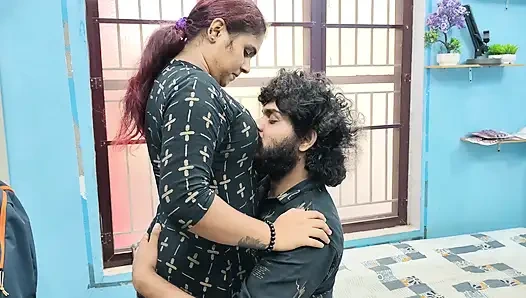 Hot lip lock with tongue kiss