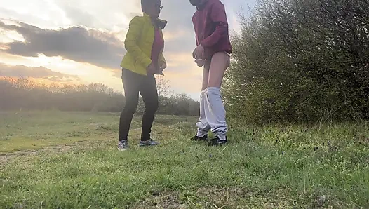 The Anal Granny Outdoors!!!