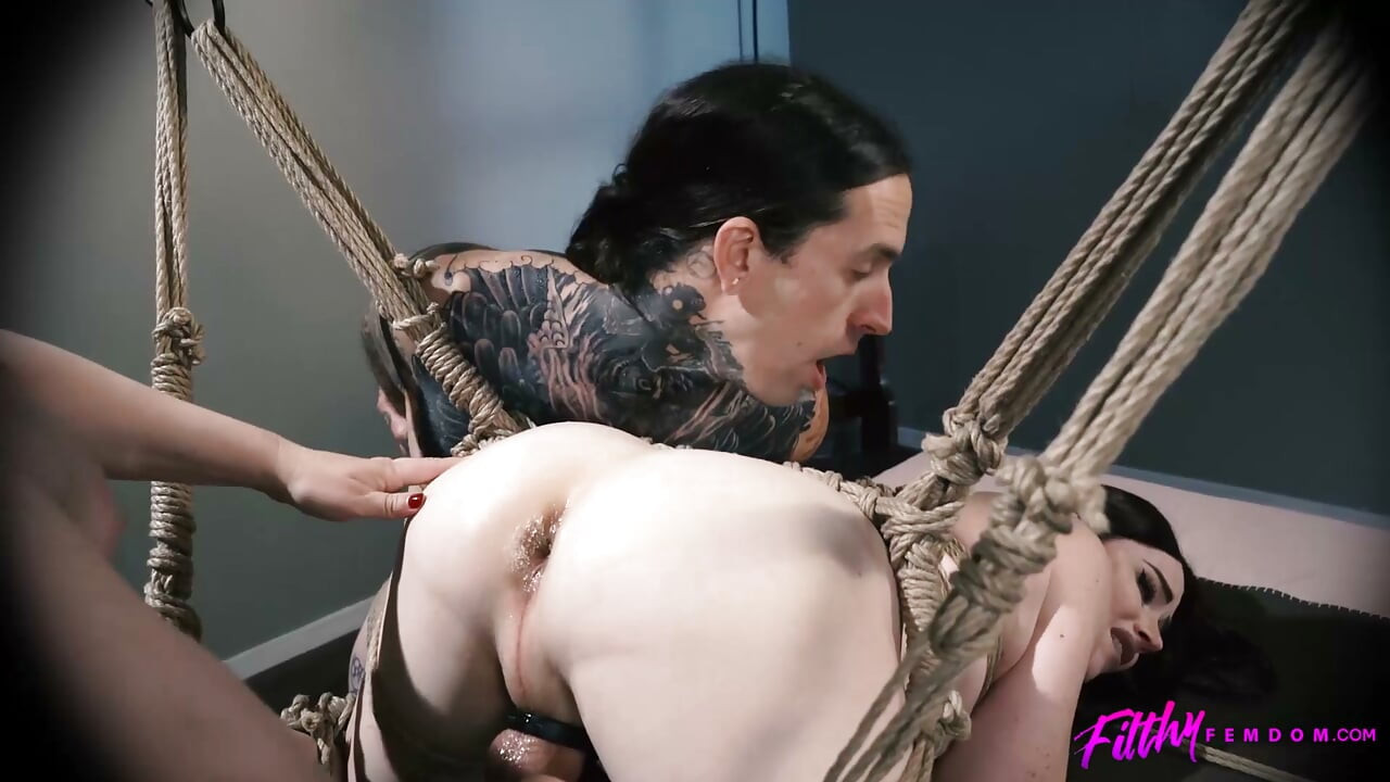 Rough Hottie Aiden Starr Drills Trans And Dude With Fingers And Toys