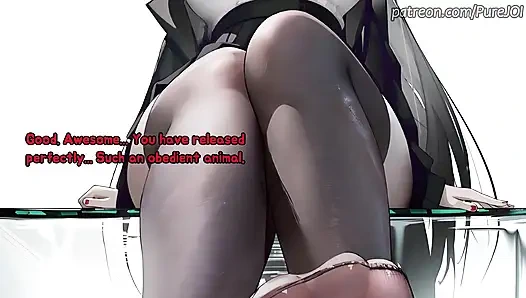 Rio from Blue Archive tests her new innovation on you (Feet and Pantyhose)