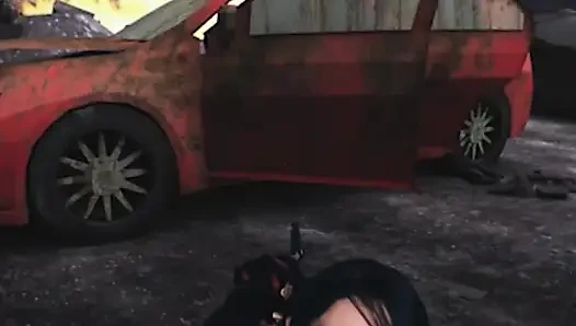 Vrcosplayx Bayonetta olarak Alex Coal ile yaramazlık yapma zamanı