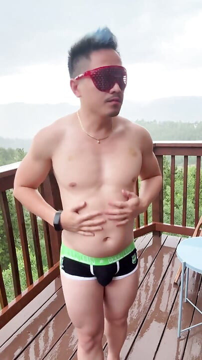 Mountain Storm Stud: Rain-soaked Asian Muscle Sensation