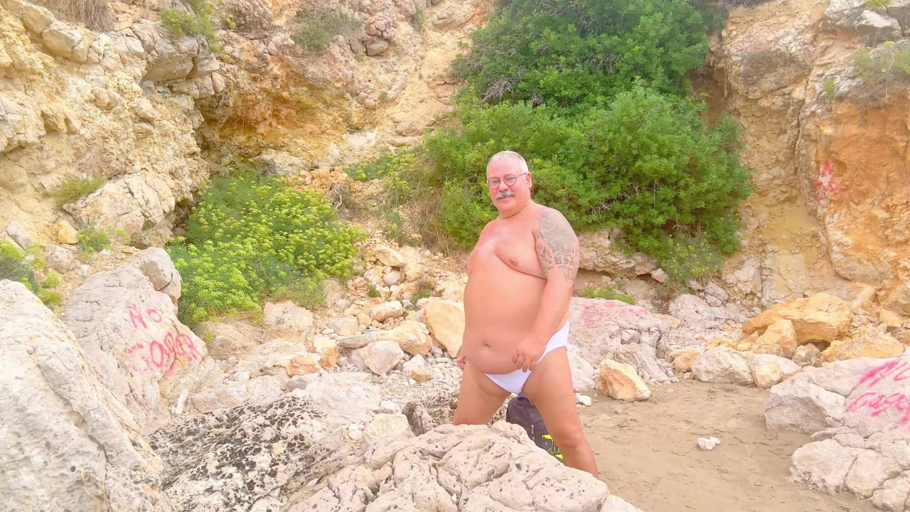 Fat grandpa Fat backside