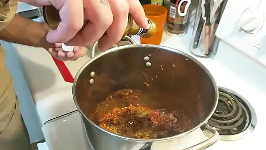 Приготовленная сперма 3 Leek Chili с маслянистой дрочкой