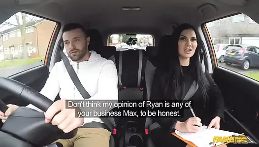 Fake driving school - jasmine jae si cewek hot rambut cokelat lagi asik pamer tubuh max di dalam mobil dan ngentot gaya doggy habis-habisan sampai mengerang keenakan