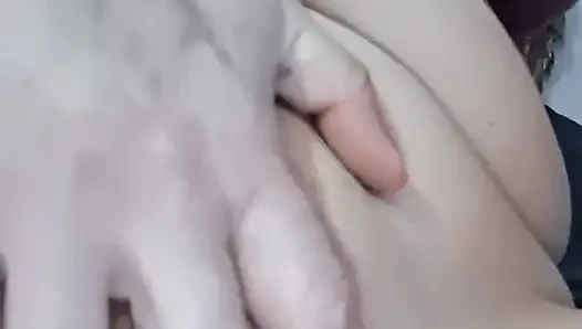 Bouncing Big Boobs on a Cute Blonde with a Perfect Pussy