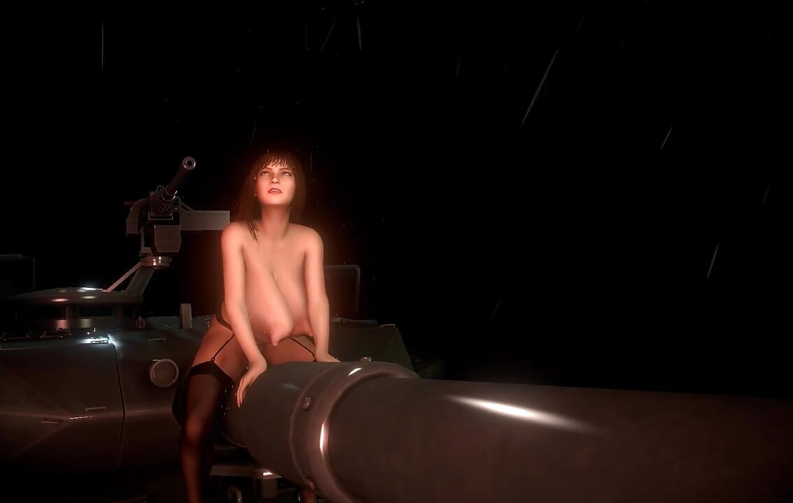 Hot MILF Tank Girl Ridings a Cannon