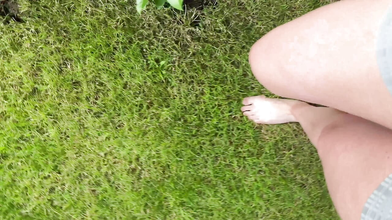 Walking Barefoot on the Grass