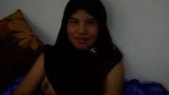 Индонезийка - Jilbab Hitam, Telanjang