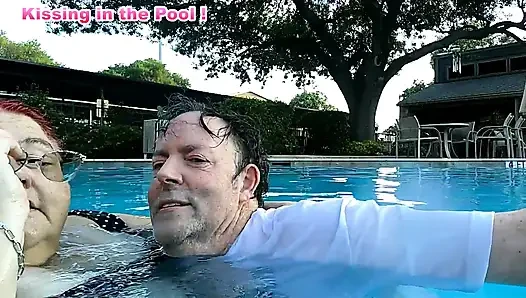 Nurse Vicki and Handsome Harry Are Having Fun Kissing in the Pool!