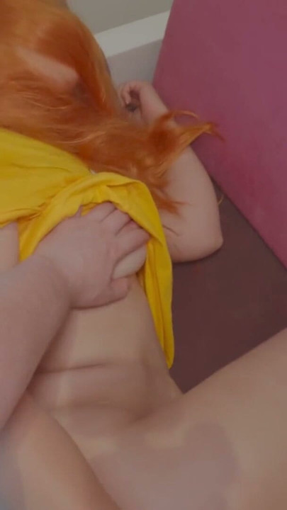 Stepmother unexpectedly gets stepson's dick in her mouth, and then he cums in her ass on the sofa | Clip 1