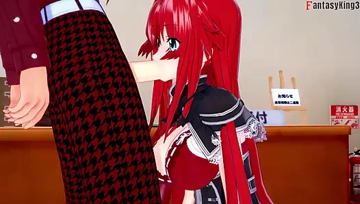 Seks rias gremory di perpustakaan - serial dxd ntr madness